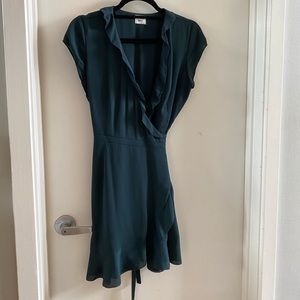 Sunday Best - Aritzia - forest green wrap dress S